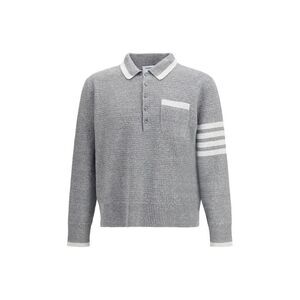 Thom Browne Gray Linen Dress Men's Shirt